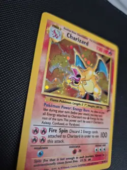 Pokemon TCG 2000 Base Set 2 Charizard 4/130 Rare Holo Card LP/NM Condition - Image 4