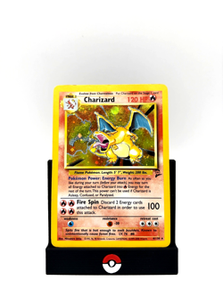 Charizard 4/130 Holo Rare Base Set 2 Pokemon Card WOTC Unlimited LP - Image 1