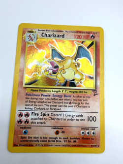 Charizard 4/130 Holo Rare Base Set 2 Pokemon Card WOTC Unlimited LP - Image 4