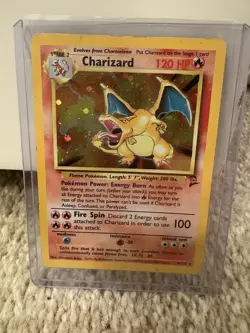 Charizard 4/130 Base Set 2 Holo Rare Pokemon TCG Card English 2000 - Image 1