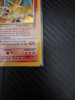 Charizard Holo Rare 4/130 Base Set 2 Pokemon Card Vintage Wotc - Image 2
