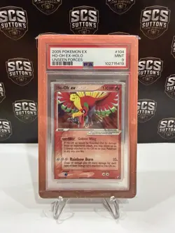 Ho-Oh EX 104/115 PSA 9 Holo Unseen Forces - Pokemon TCG - Image 1