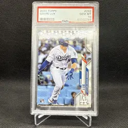 Topps 2020 Gavin Lux Rookie Card #292 Los Angeles Dodgers PSA 10 - Image 1