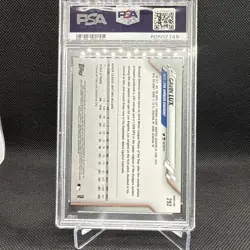 Topps 2020 Gavin Lux Rookie Card #292 Los Angeles Dodgers PSA 10 - Image 2