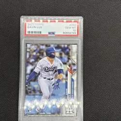 Topps 2020 Gavin Lux Rookie Card #292 Los Angeles Dodgers PSA 10 - Image 3