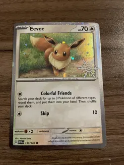 Pokemon TCG 2025 Advent Calendar Promo #133/165 Eevee NM - Image 1