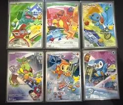 Pokemon TCG First Partner Illustration Kanto and Sinnoh Starters Bundle (NM) - Image 1