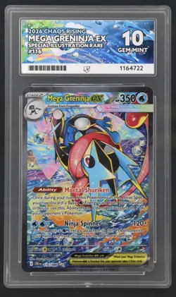 Pokemon TCG Mega Greninja Ex 116/086 Ace 10 Perfect Subs - Image 1
