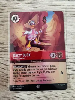 Disney Lorcana card Daisy Duck - Trendy Traveler 216/204 - Image 2