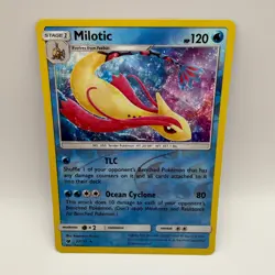 Pokemon TCG Milotic Reverse Holo Holo Rare SM - Crimson Invasion 27/111 LP - Image 1