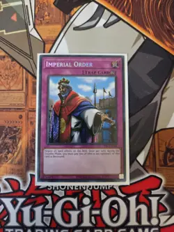 YUGIOH IMPERIAL ORDER PSV-EN104 SECRET UNLIMITED ED NM 2020 - Image 1