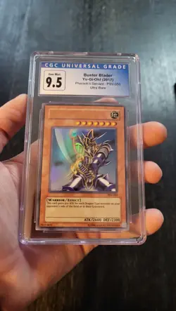 Yugioh - Buster Blader PSV-050 Unlimited Ultra Rare CGC 10 Low Pop Only 3 - Image 1