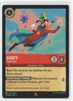 Disney Lorcana Ursula's Return Goofy 107/204 Rare NON-FOIL - Image 1