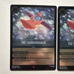 Disney Lorcana Winterspell The Thunderquack Rare Cold Foil 202/204 Set Of 2 - Image 3