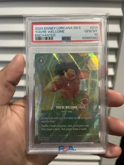 Disney Lorcana You’re Welcome 213/204 Enchanted PSA 10 GEM MINT - Image 1