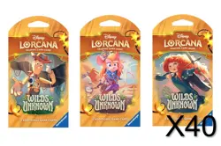 Disney Lorcana TCG: Wilds Unknown Sleeved Packs Lot of 40 Brand New Factory Seal - Image 1