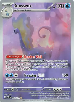 Aurorus 092/088 Holo Illustration Rare Perfect Order Pokemon Holo Near Mint - Image 1
