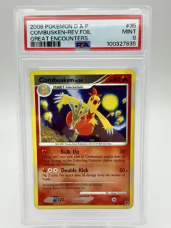 Pokemon Combusken Reverse Foil Great Encounters PSA 9 2008 #35/106 LOW POP 12 - Image 1