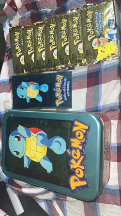 TOPPS TV ANIMATION EDITION SQUIRTLE TOPPER POKEMON GAME 1999 UNOPENED 7 PACKS - Image 1