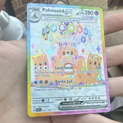 Pokemon TCG Palossand ex 221/191 UR Sv08 Surging Sparks Holo English 2024 - Image 2