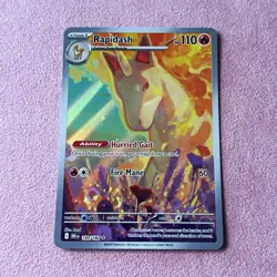 Pokemon TCG Rapidash 189/182 Rivals Full Art Holo Illustration Rare 110HP EN - Image 1