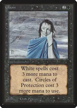 MTG Gloom Beta Magic the Gathering - Image 1