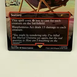 MTG Blasphemous Act 1756 Deadpool Marvel Secret Lair Foil Rare Red Sorcery 2025 - Image 3