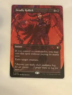 Deadly Rollick (Borderless) Commander Masters Regular - Image 1