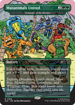 MTG Secret Lair x TMNT The Mighty Mutanimals Non Foil - Sealed - Image 2