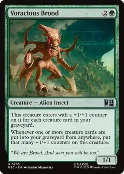 ~ Voracious Brood ~ NM ~ Commander: Marvel Super Heroes ~ MTG ~ - Image 1