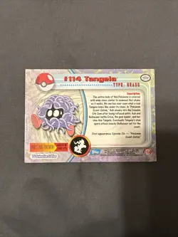 2000 Topps Chrome Pokemon Series 2 #114 Tangela - Image 2