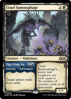 MTG - Cruel Somnophage - Showcase - WOE - Magic the Gathering - Image 1