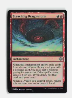 Breaching Dragonstorm 101 Foil Tarkir: Dragonstorm MTG NM - Image 1