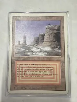 Plateau Revised Dual Land MTG Magic the Gathering Played - Image 1