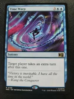 MTG Time Warp NM MSC 0788 Marvel Superheroes Mythic - Image 1