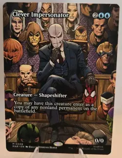 Clever Impersonator (Borderless) MTG Marvel Universe Eternal-Legal Regular - Image 1