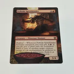 MTG Hand Painted Alter Felhide Spiritbinder Altered EDH Commander Card Extended - Image 2