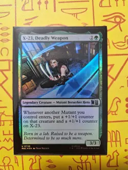 X-23, Deadly Weapon Marvel's Super Heroes 0738 Foil MTG NM - Image 1