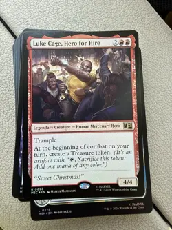 Luke Cage, Hero for Hire (Foil) - 0696- Marvel Super Heroes (MSC) - MTG - NM/M - Image 1