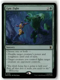 Epic Fight 166 Rare Marvel Super Heroes Magic: The Gathering Foil Near Mint - Image 1