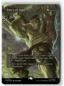 Force of Vigor (Borderless) 77 Marvel Universe Eternal-Legal Magic: Foil NM - Image 1