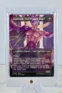 MTG - FIN - 0382 Sephiroth, Fabled SOLDIER (Borderless) Final Fantasy Regular - Image 2