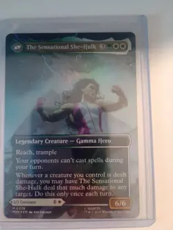 MTG Marvel Super Heroes, Jennifer Walters / She-Hulk 0328 - Borderless-FOIL - Image 2