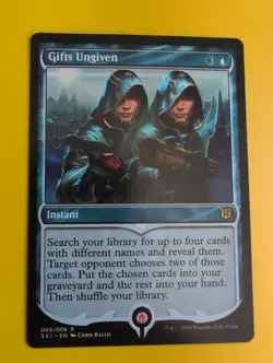 Gift's Ungiven. Rare Instnat spellbook. SS1 MTG Card. - Image 1