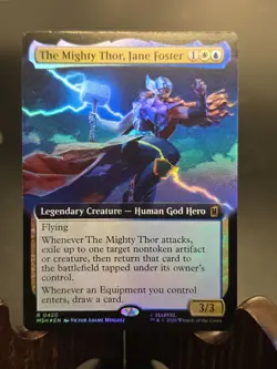 The Mighty Thor, Jane Foster (Extended Art) Marvel Super Heroes MTG Foil NM - Image 1