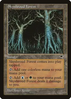 SKYSHROUD FOREST Tempest MTG Magic the Gathering NM - Image 1