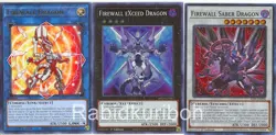 Yugioh Firewall eXceed Dragon + Firewall Saber Dragon + Firewall Dragon - Image 1