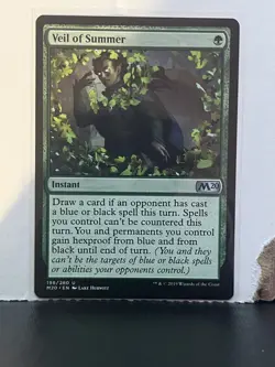 Veil of Summer #198/280 Uncommon Instant Core Set: 2020 M20 - Image 1