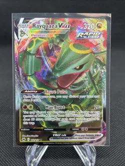 Rayquaza VMAX 102/159 Holo VMAX Rare Crown Zenith Pokemon Near Mint - Image 1