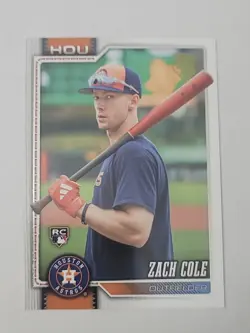 2026 Topps Series 2 Zach Cole RC Golden Mirror Rookie SSP - Image 1